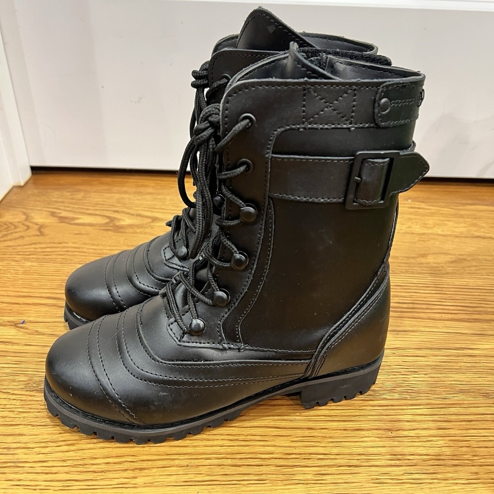 NWT Joe Rocket‎ Women's Black Riding Leather Boots Size 7